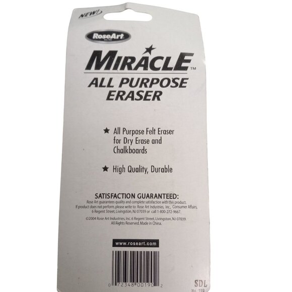 RoseArt Miracle Eraser All Purpose Felt Dry Erase Boards Chalkboards Vintage NEW - Picture 3 of 4